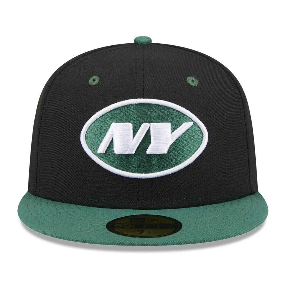 New York Jets New Era Flipside 2Tone 59FIFTY Fitted Hat - Black/Green - NFL