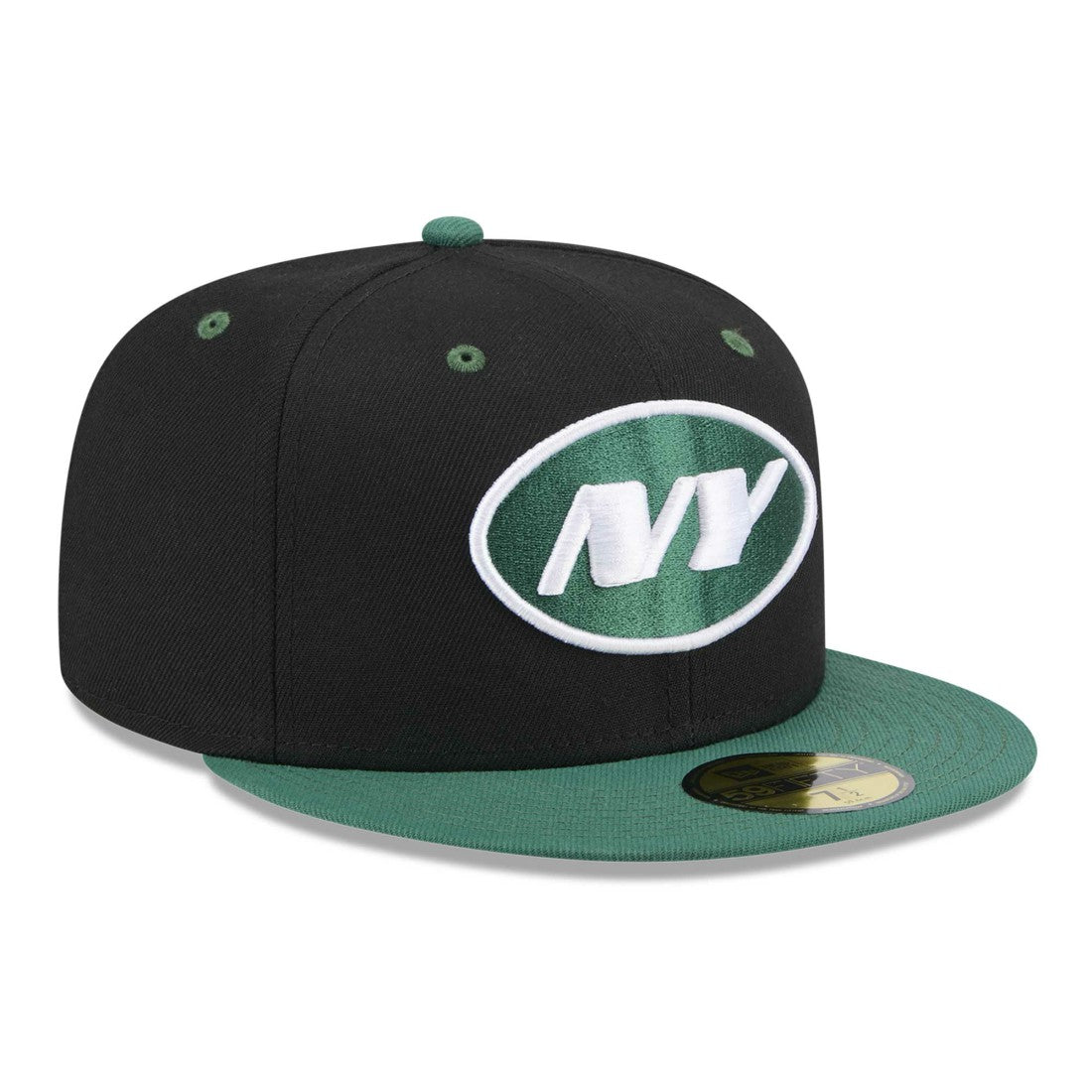 New York Jets New Era Flipside 2Tone 59FIFTY Fitted Hat - Black/Green - NFL