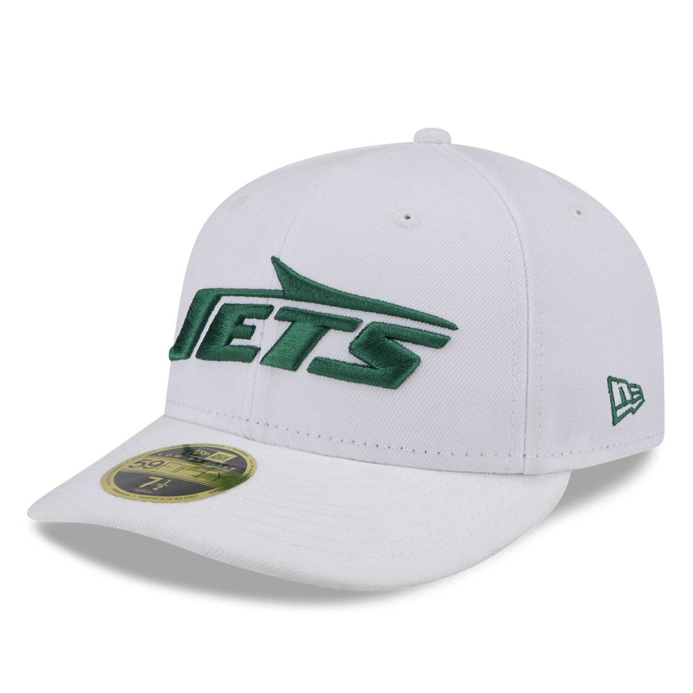 New York Jets New Era Wordmark Omaha Low Profile 59FIFTY Fitted Hat - White - NFL