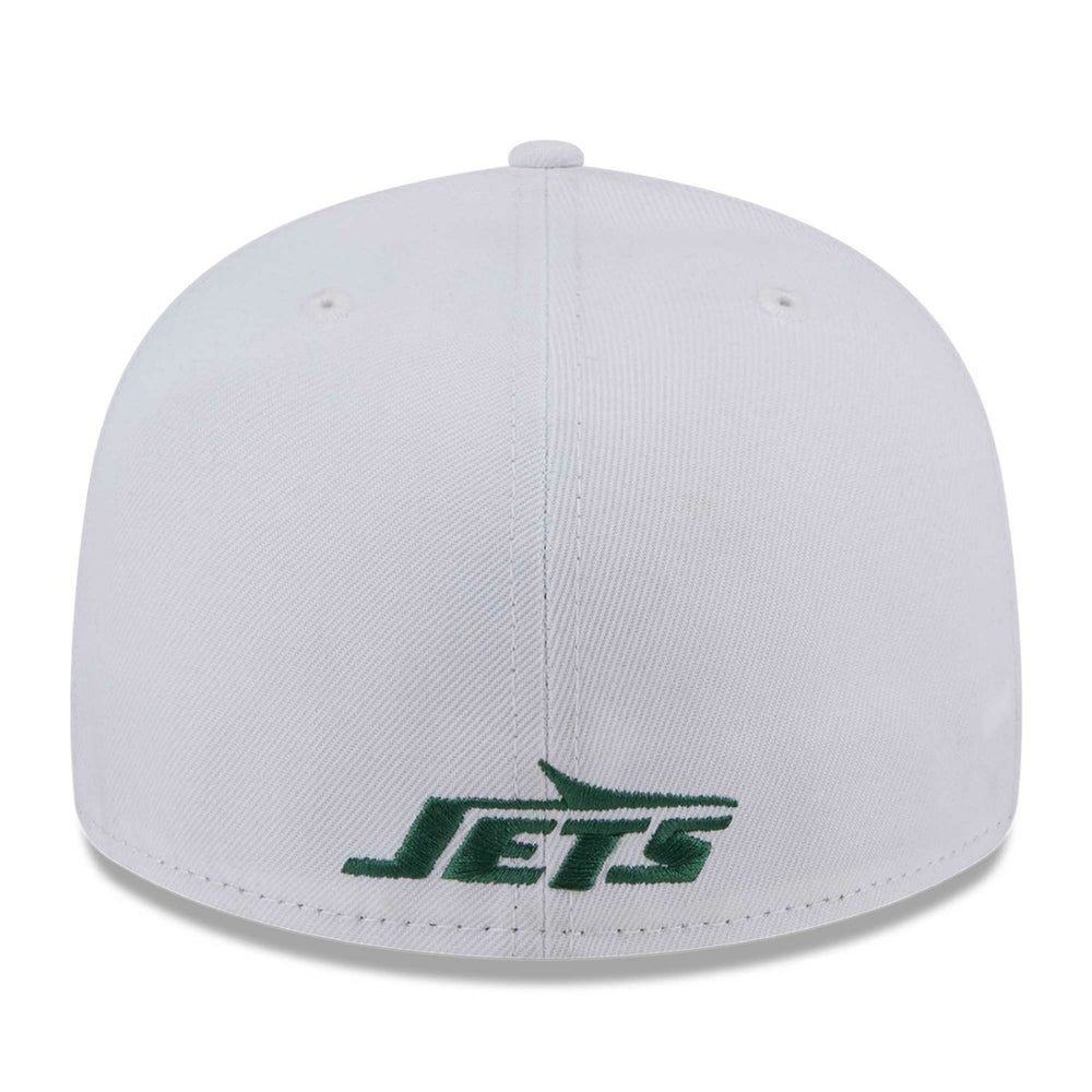New York Jets New Era Wordmark Omaha Low Profile 59FIFTY Fitted Hat - White - NFL