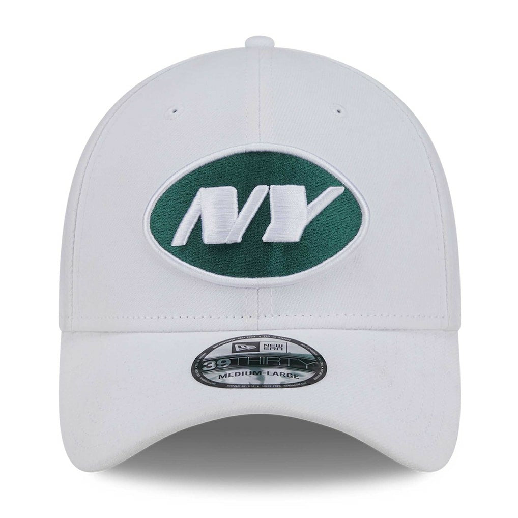 New York Jets New Era NFL Iced II 39THIRTY Flex Hat - White - NFL