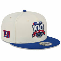 New York Giants New Era 100th Season Two-Tone 9FIFTY Snapback Hat - Cream/Royal - NFL
