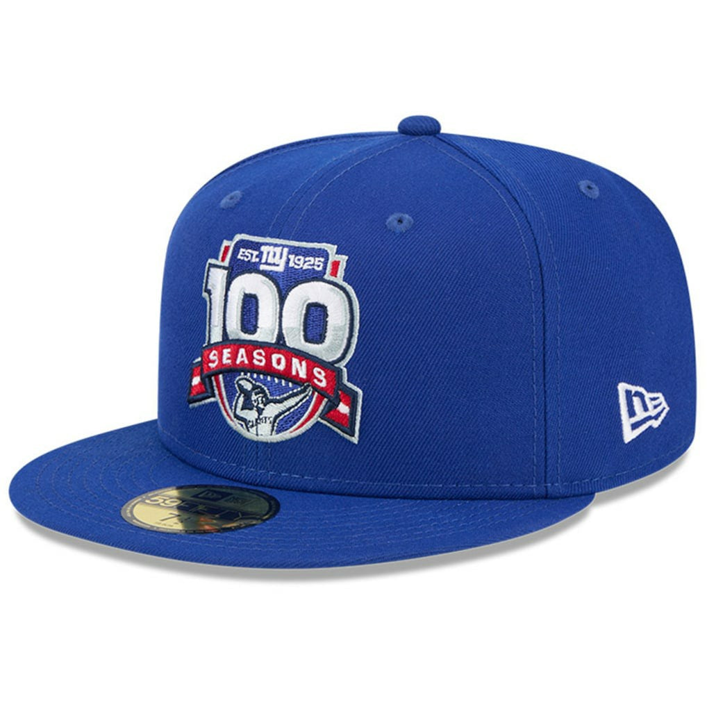 New York Giants New Era 100th Season 59FIFTY Fitted Hat - Royal - NFL