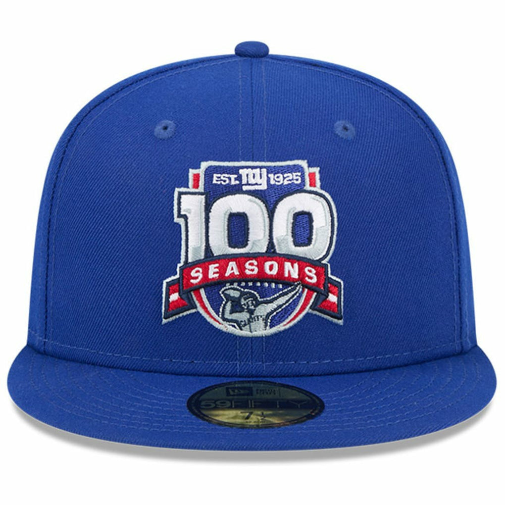 New York Giants New Era 100th Season 59FIFTY Fitted Hat - Royal - NFL