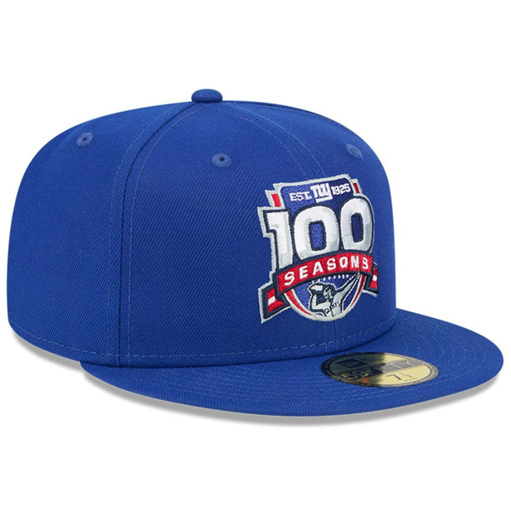 New York Giants New Era 100th Season 59FIFTY Fitted Hat - Royal - NFL