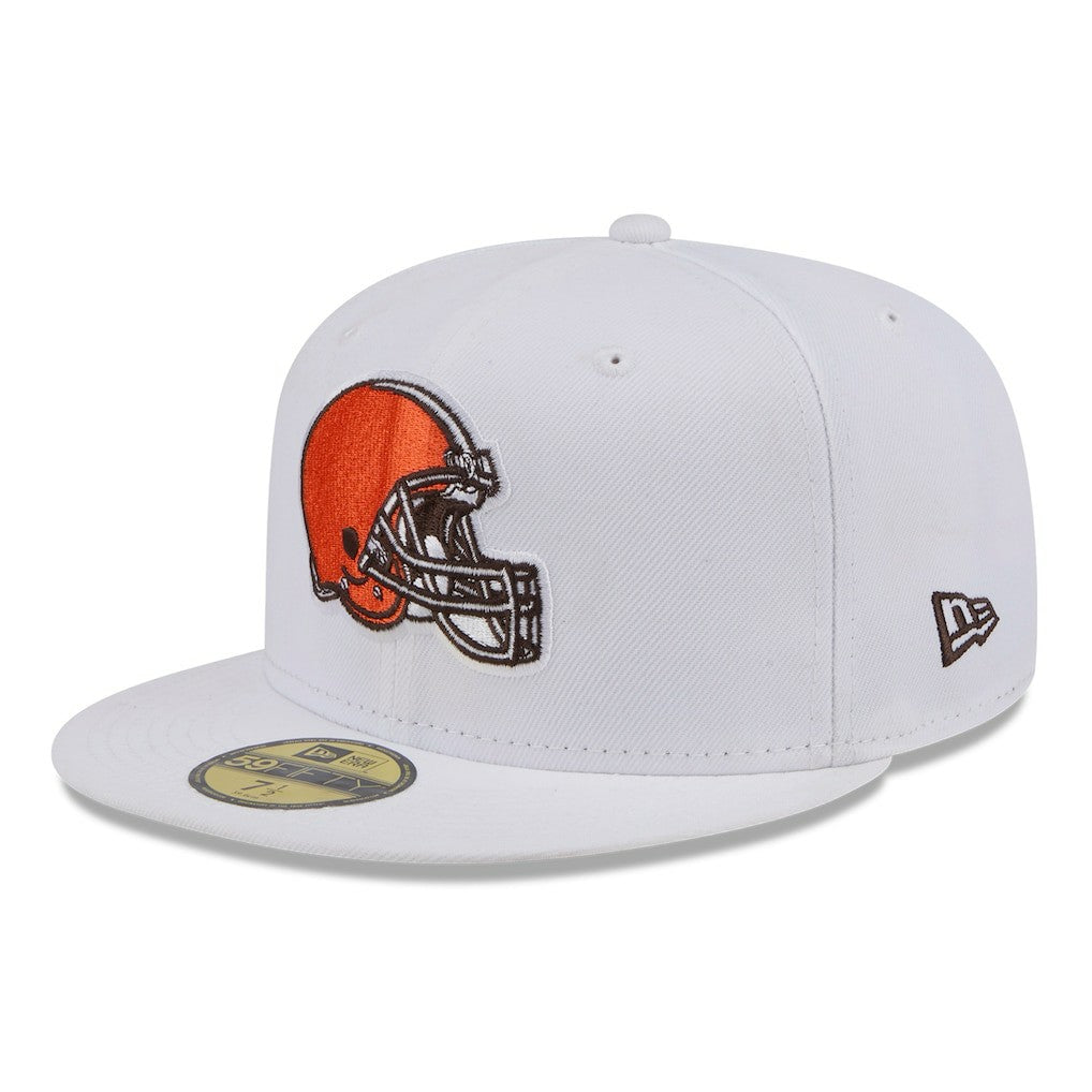 Cleveland Browns New Era Omaha 59FIFTY Fitted Hat - White - NFL