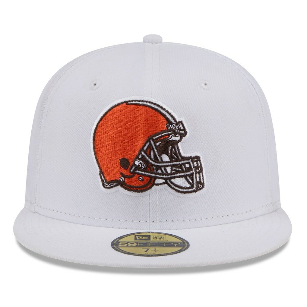 Cleveland Browns New Era Omaha 59FIFTY Fitted Hat - White - NFL