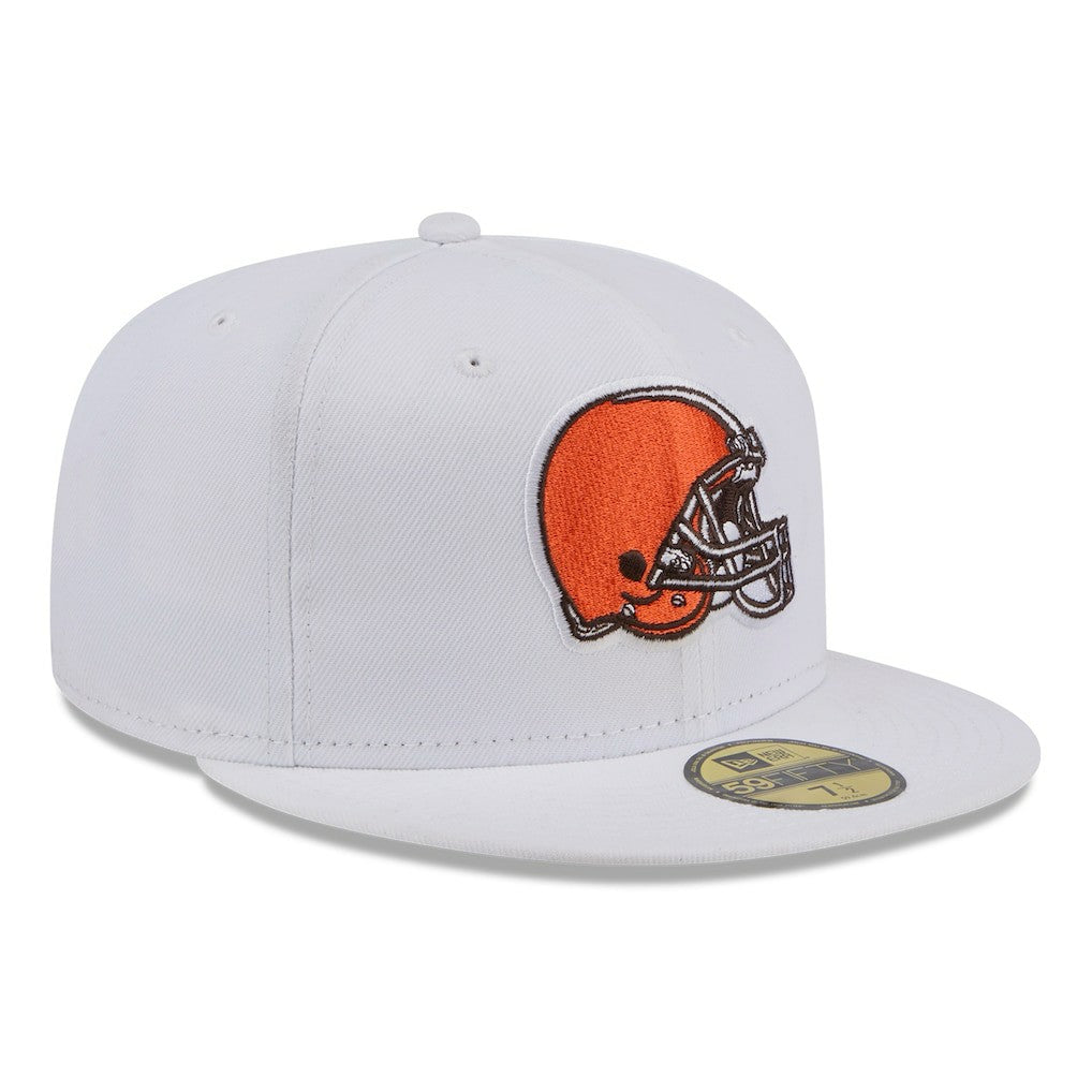 Cleveland Browns New Era Omaha 59FIFTY Fitted Hat - White - NFL