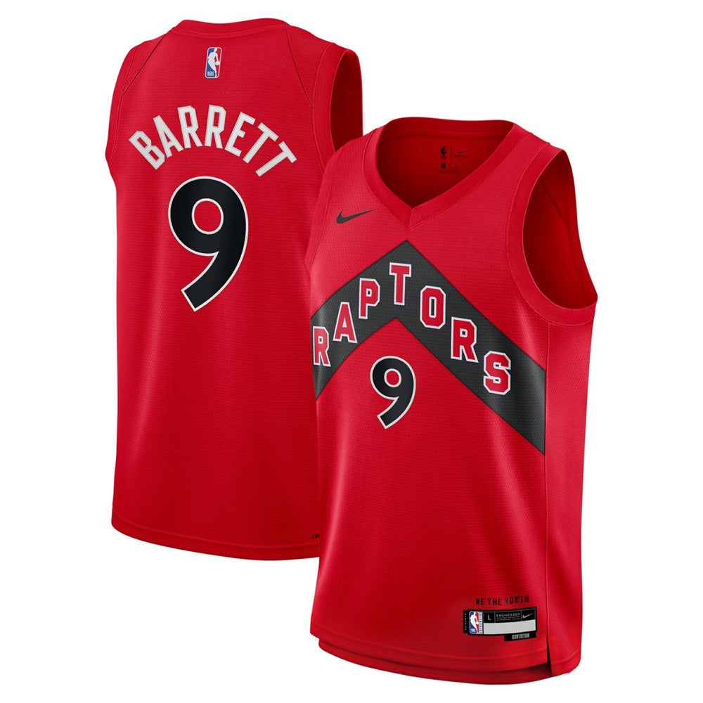 Nike RJ Barrett Toronto Raptors Youth Swingman Jersey Icon Edition Red