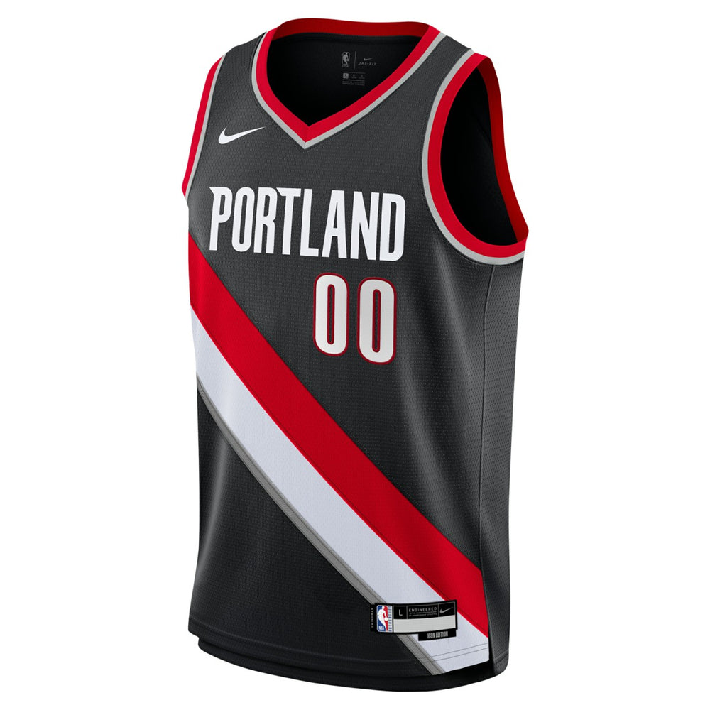 Nike Scoot Henderson Portland Trail Blazers Youth Swingman Jersey Icon Edition Black