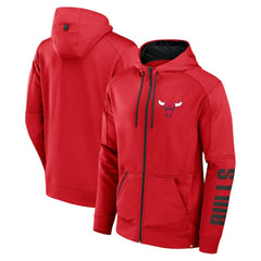 Fanatics Chicago Bulls Baller Defender Performance Full-Zip Hoodie Red