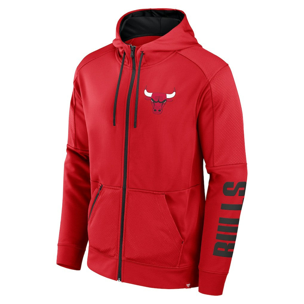 Fanatics Chicago Bulls Baller Defender Performance Full-Zip Hoodie Red