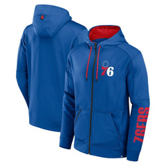 Fanatics Philadelphia 76ers Baller Defender Performance Full-Zip Hoodie Royal