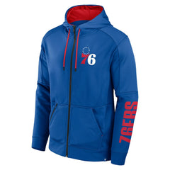 Fanatics Philadelphia 76ers Baller Defender Performance Full-Zip Hoodie Royal