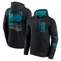 Fanatics Charlotte Hornets Game Time Crossover Pullover Hoodie Black