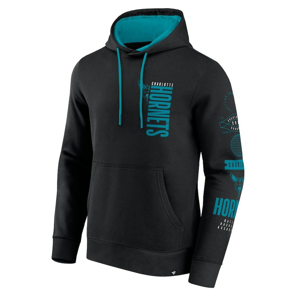 Fanatics Charlotte Hornets Game Time Crossover Pullover Hoodie Black