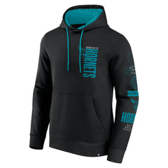 Fanatics Charlotte Hornets Game Time Crossover Pullover Hoodie Black