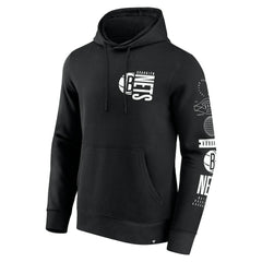 Fanatics Brooklyn Nets Game Time Crossover Pullover Hoodie Black