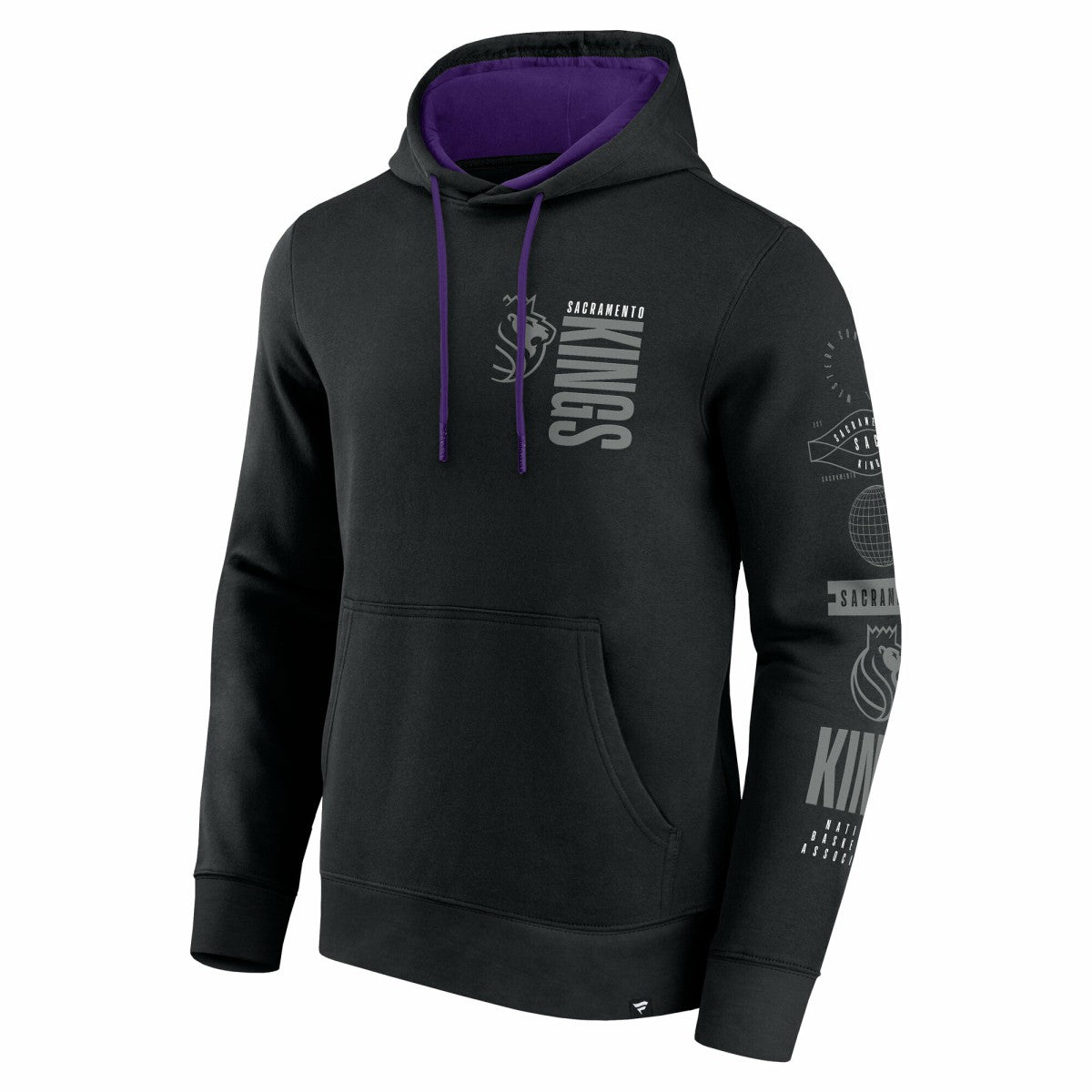 Fanatics Sacramento Kings Game Time Crossover Pullover Hoodie Black