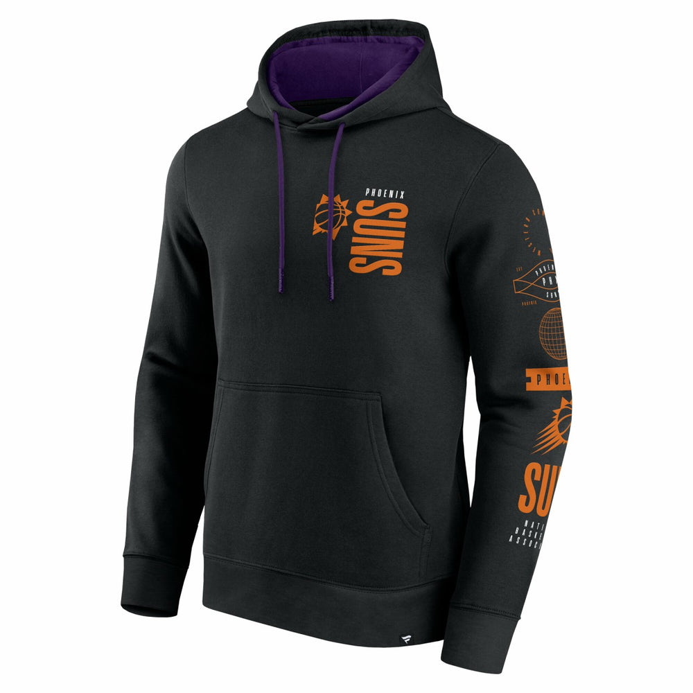 Fanatics Phoenix Suns Game Time Crossover Pullover Hoodie Black