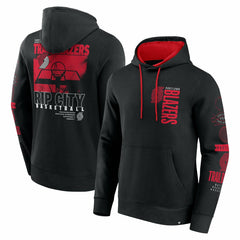 Fanatics Portland Trail Blazers Game Time Crossover Pullover Hoodie Black