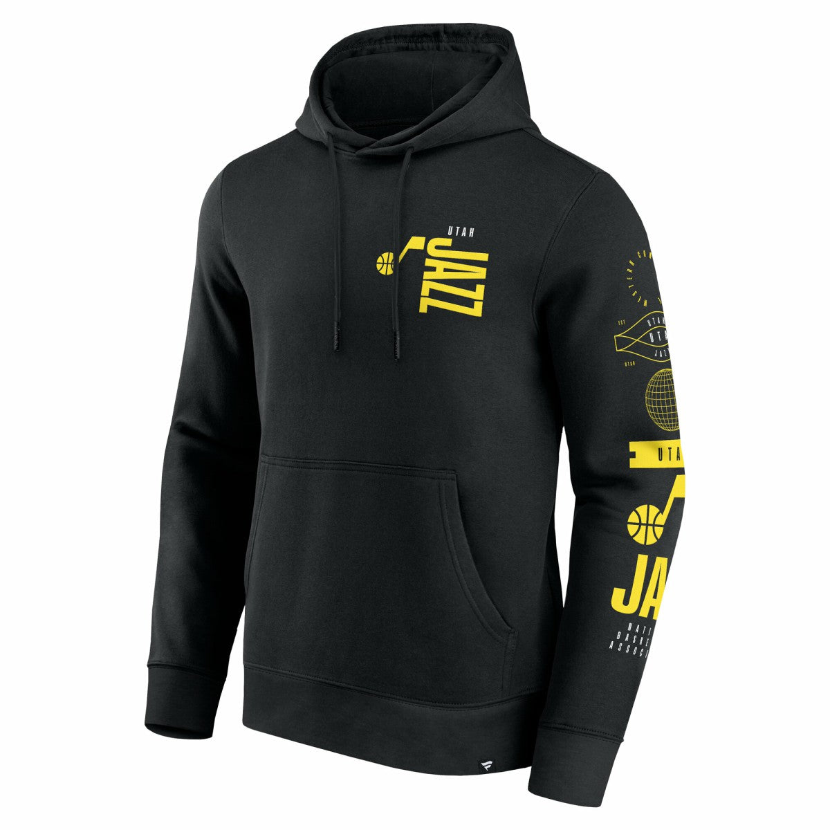 Fanatics Utah Jazz Game Time Crossover Pullover Hoodie Black