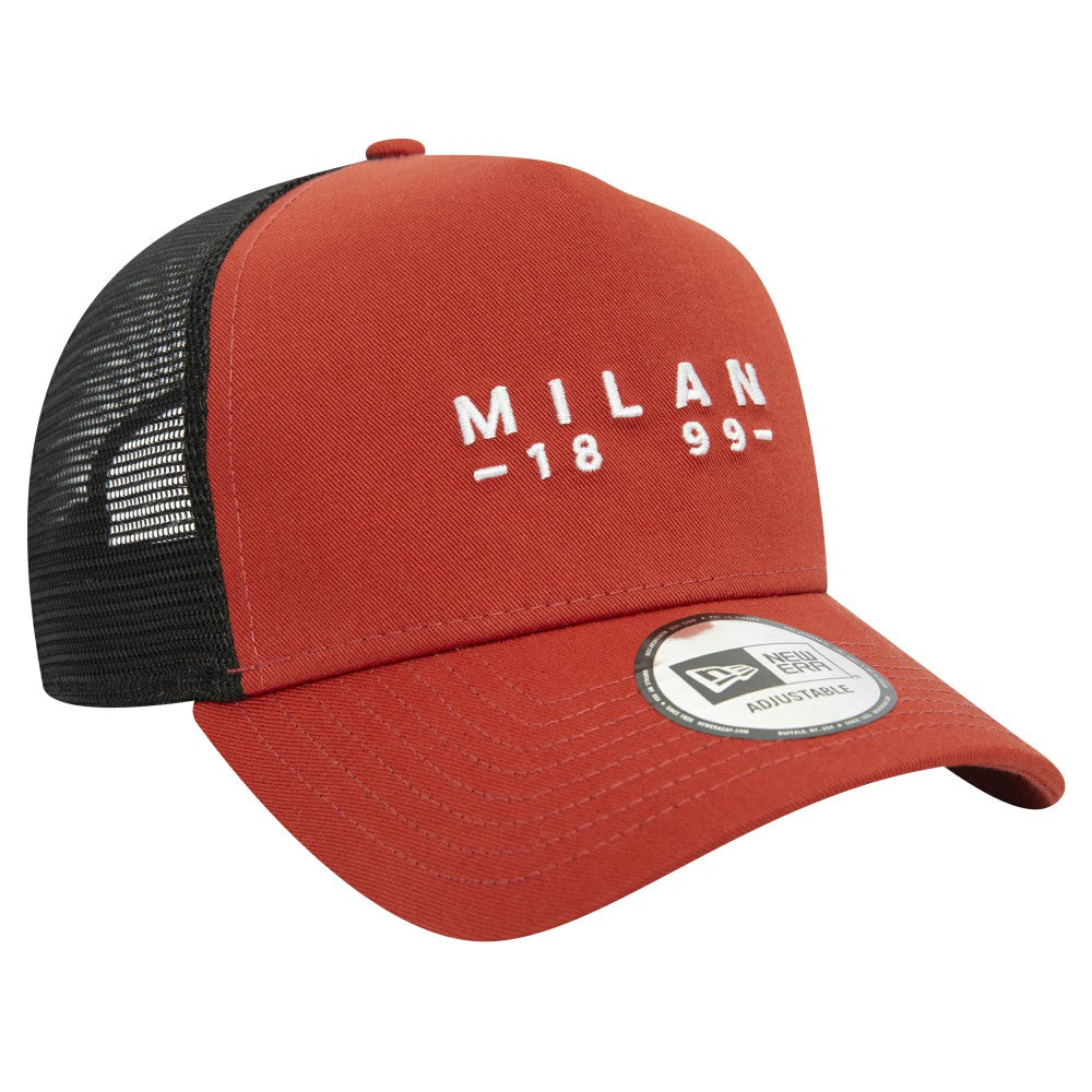New Era - AC Milan New Era 9FORTY A-Frame Trucker Adjustable Hat - Brown