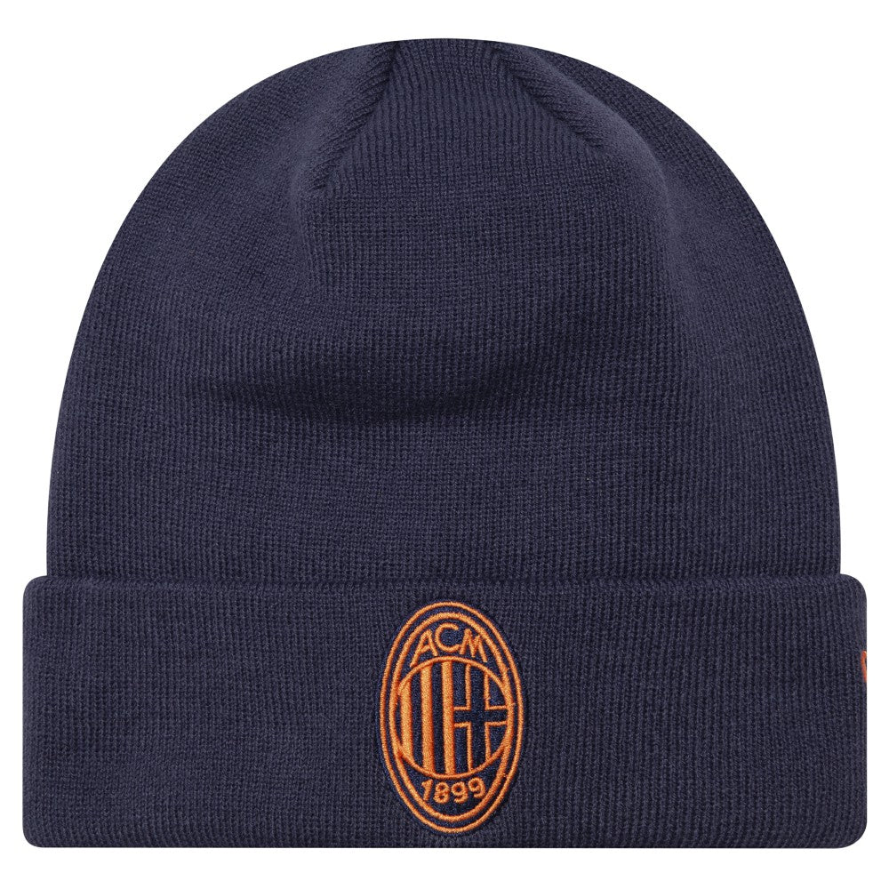 New Era - AC Milan New Era Seasonal Cuffed Knit Hat - Navy
