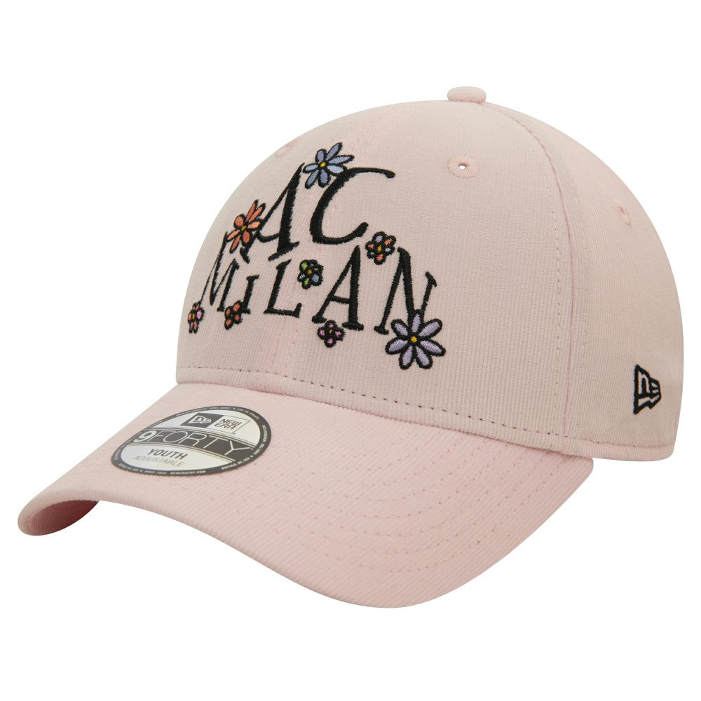 New Era - AC Milan New Era Youth Needle Corduroy 9FORTY Adjustable Hat - Light Pink