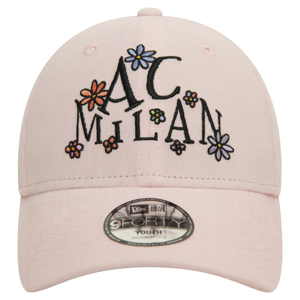 New Era - AC Milan New Era Youth Needle Corduroy 9FORTY Adjustable Hat - Light Pink