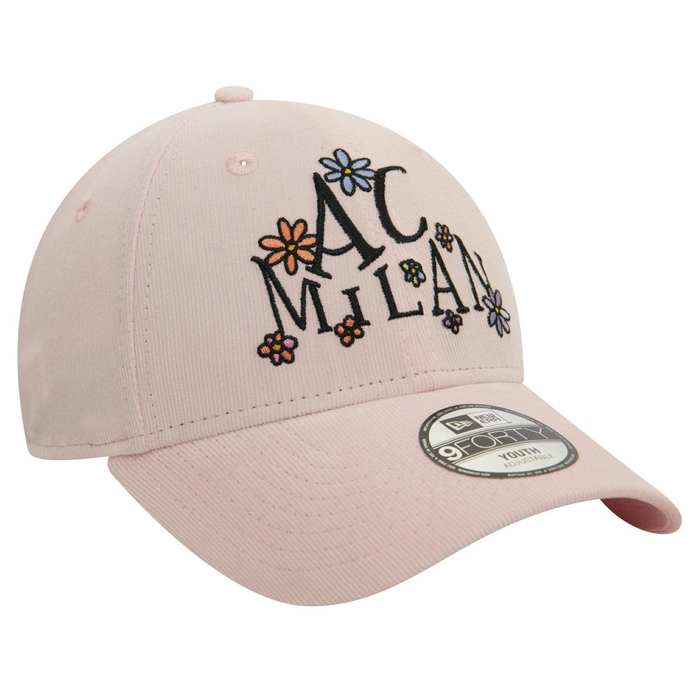 New Era - AC Milan New Era Youth Needle Corduroy 9FORTY Adjustable Hat - Light Pink