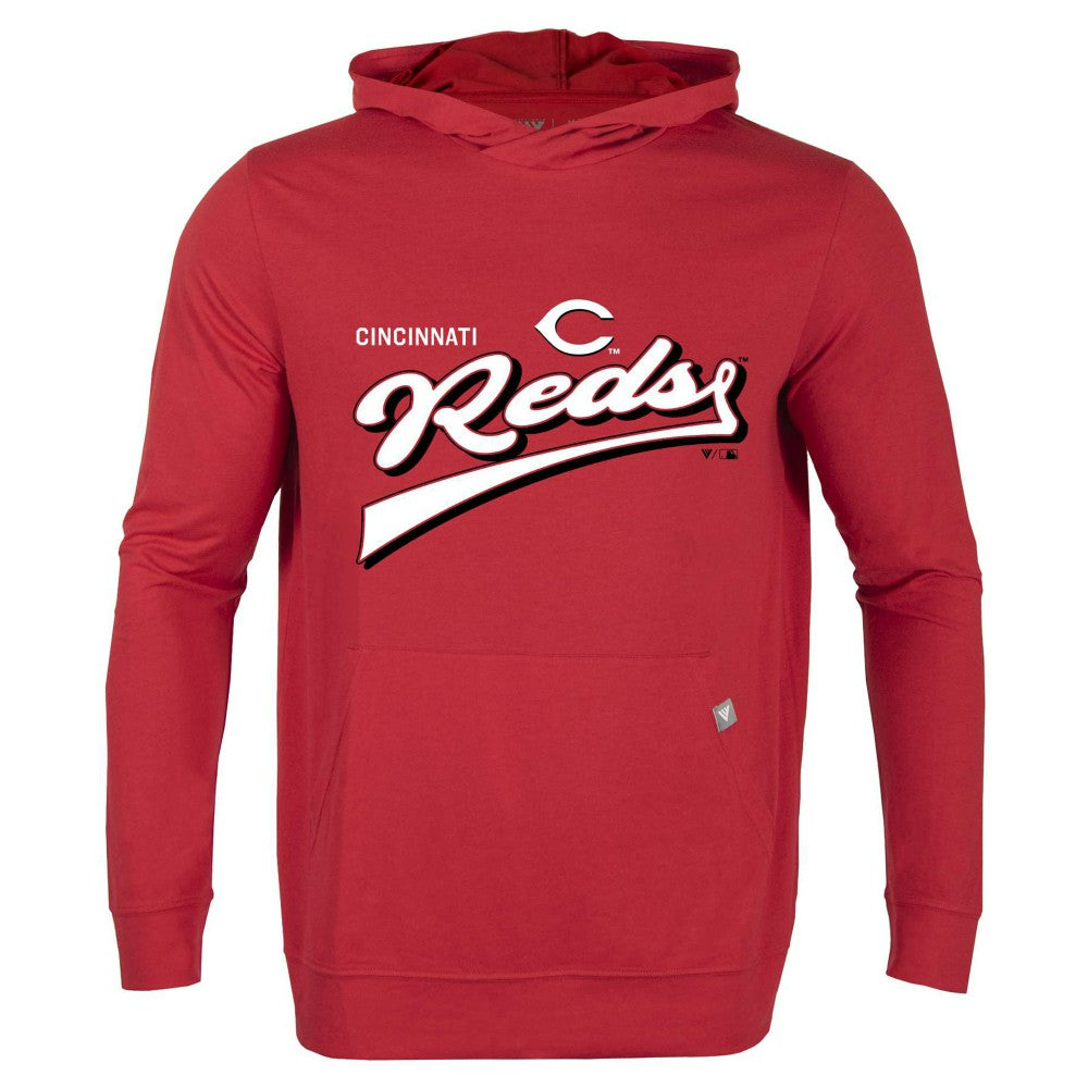 Cincinnati Reds Levelwear  Relay 2.0 Retro Pullover Hoodie Outlet
