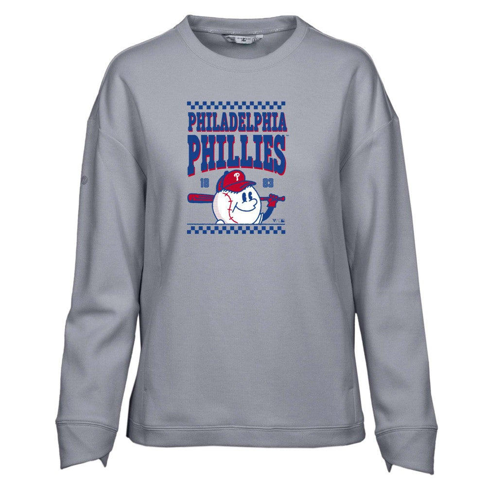 Philadelphia Phillies Levelwear Women's  Fiona Inaugural Pullover Sweatshirt Sale