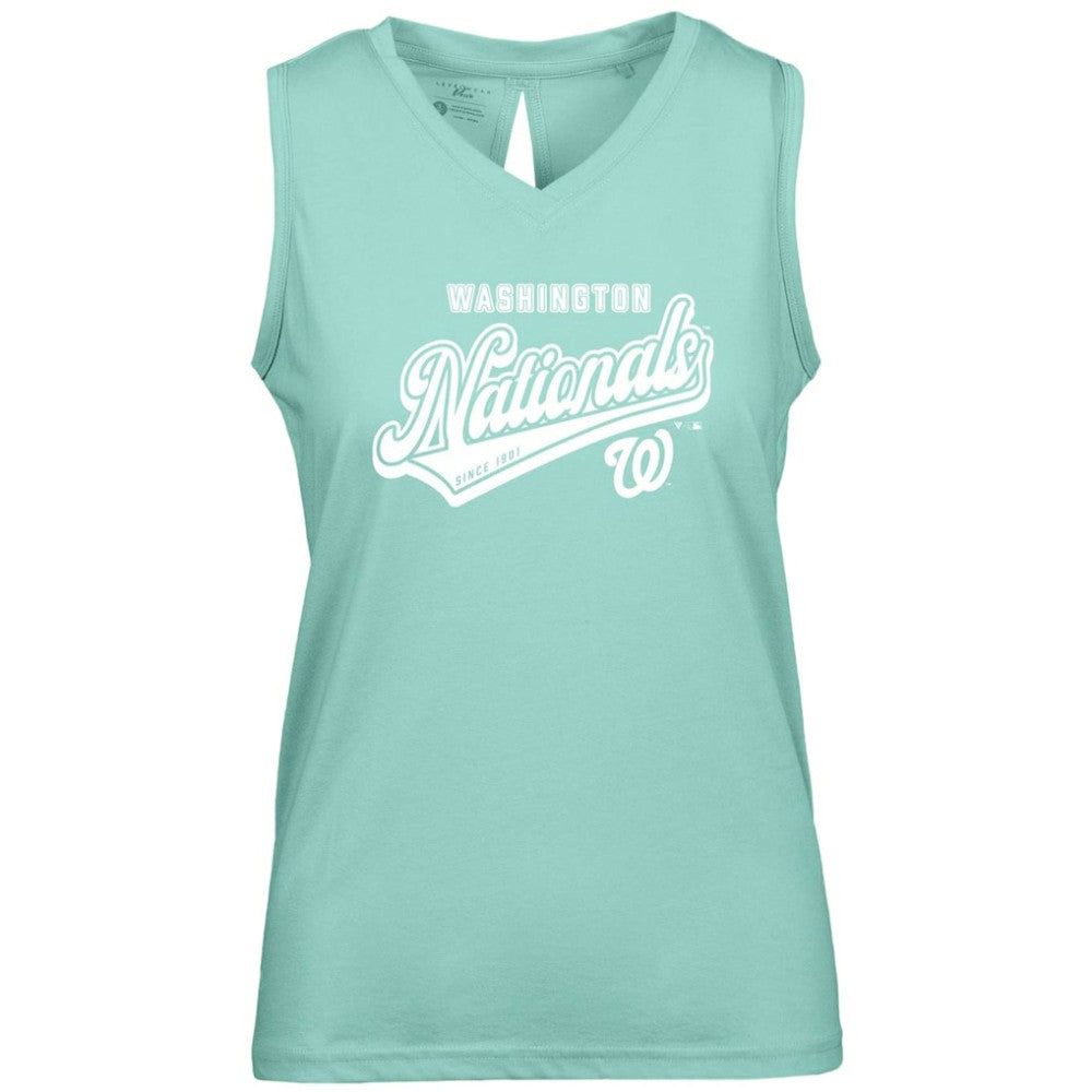 Washington Nationals Levelwear Women's  Paisley Sweep V-Neck Tank Top Sale