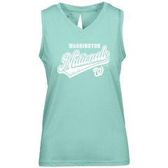 Washington Nationals Levelwear Women's  Paisley Sweep V-Neck Tank Top Sale
