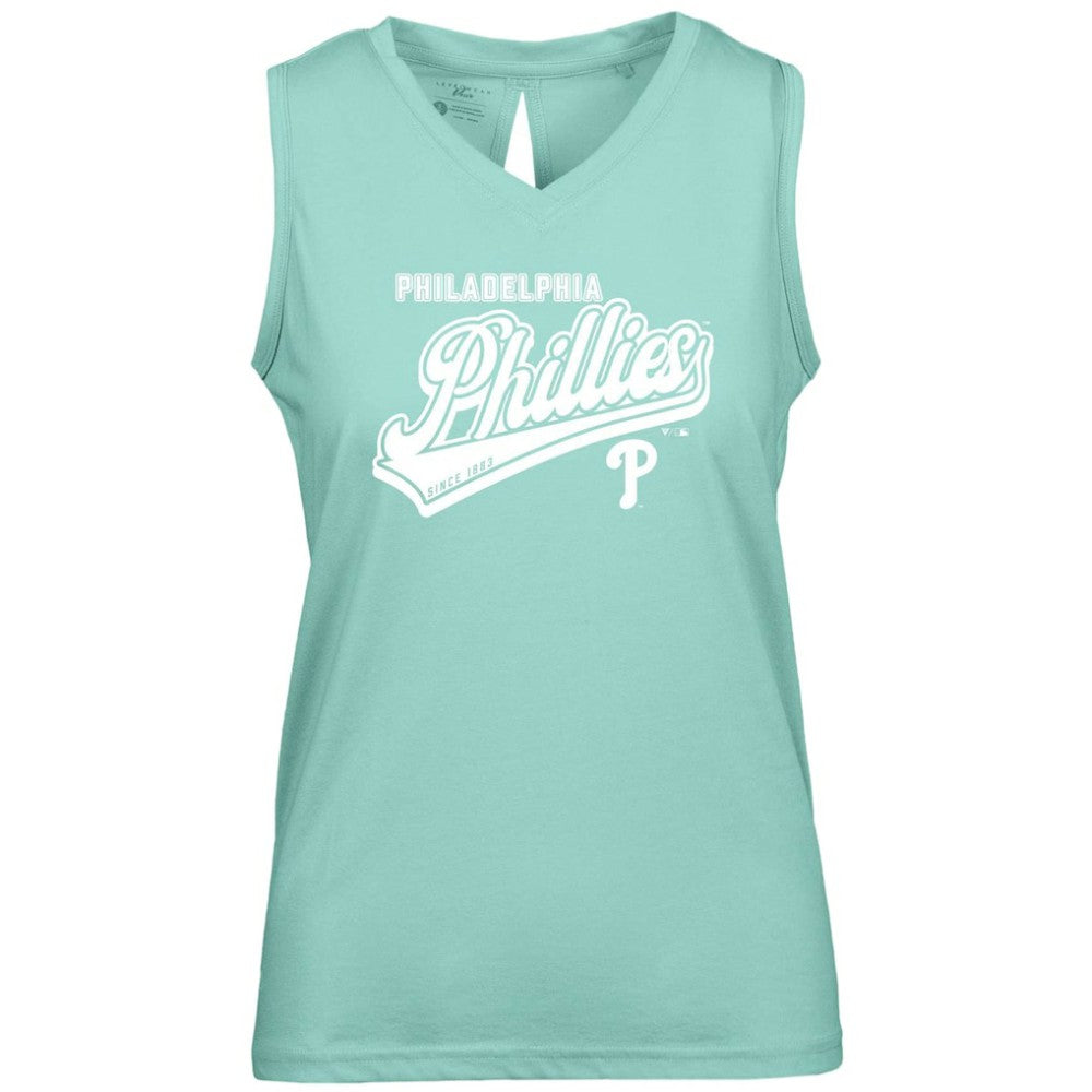Philadelphia Phillies Levelwear Women's  Paisley Sweep V-Neck Tank Top Sale
