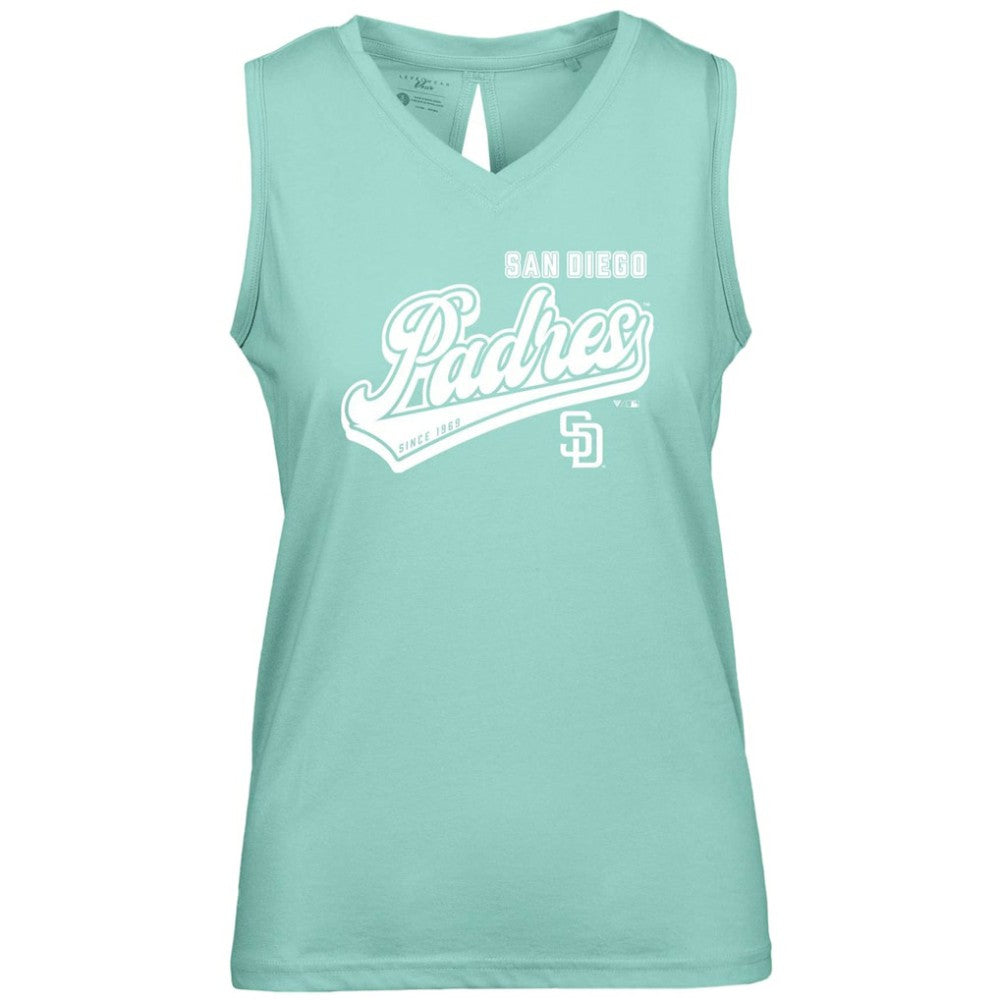 San Diego Padres Levelwear Women's  Paisley Sweep V-Neck Tank Top Outlet