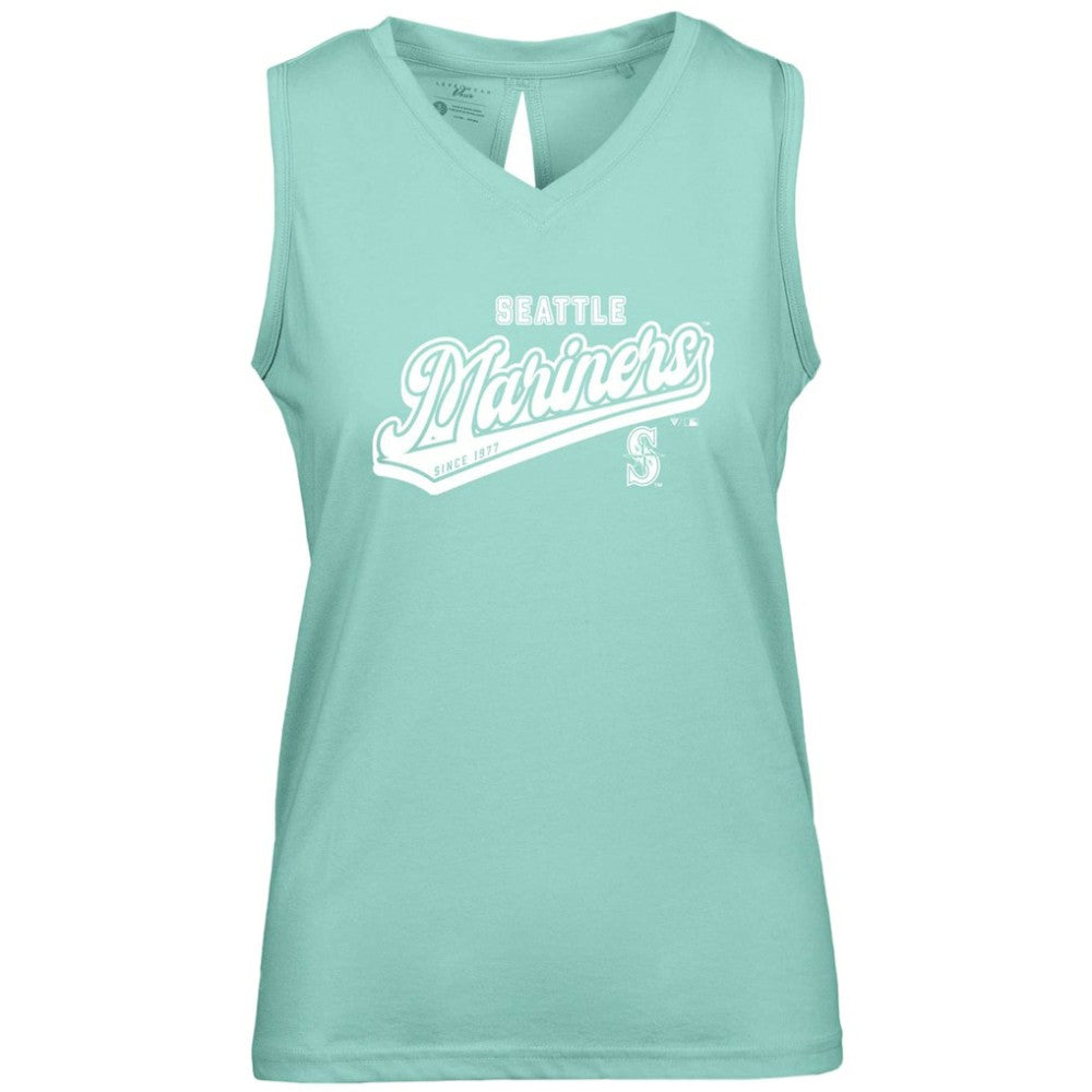 Seattle Mariners Levelwear Women's  Paisley Sweep V-Neck Tank Top Discount