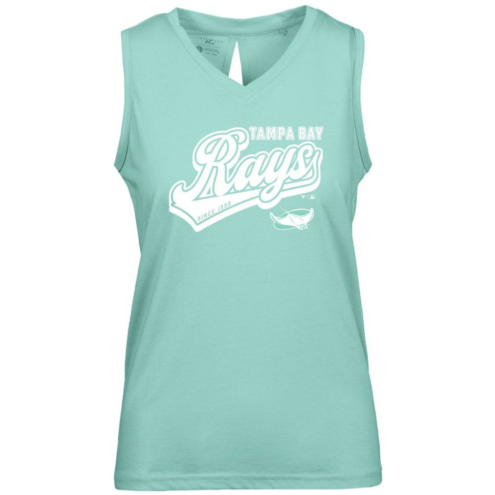 Tampa Bay Rays Levelwear Women's  Paisley Sweep V-Neck Tank Top Sale