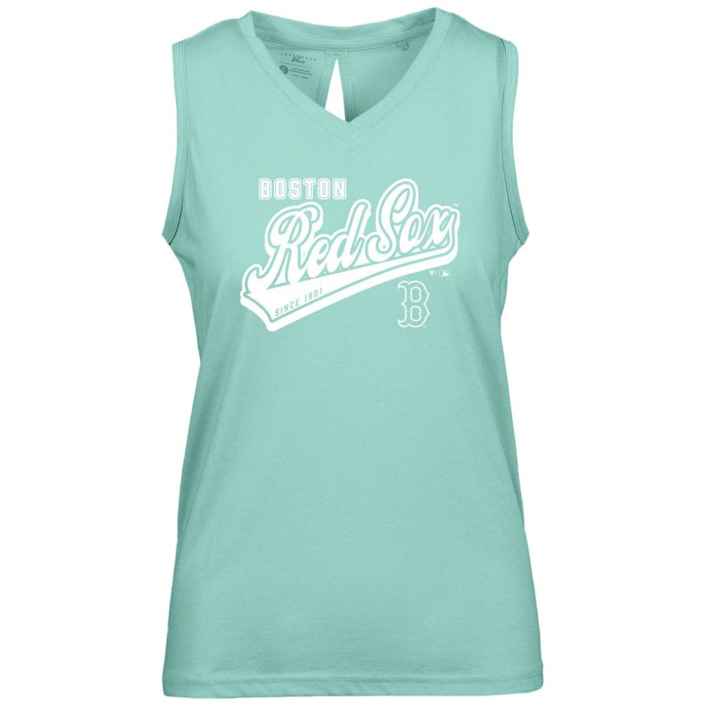 Boston Red Sox Levelwear Women's  Paisley Sweep V-Neck Tank Top for sale