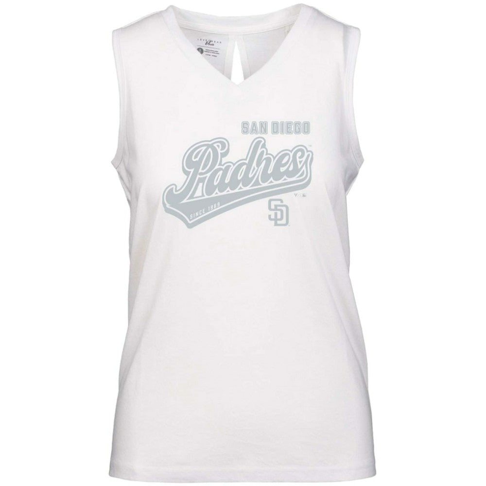 San Diego Padres Levelwear Women's  Paisley Sweep V-Neck Tank Top Near Me