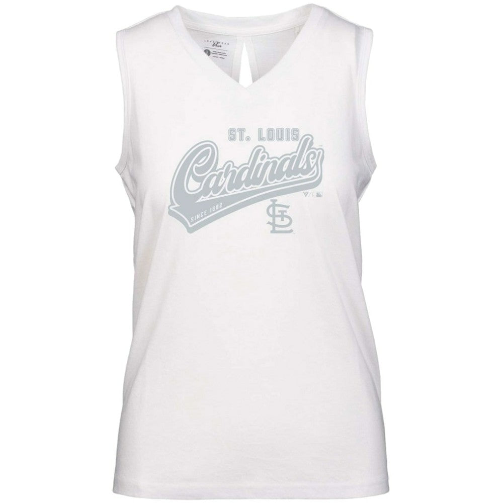 St. Louis Cardinals Levelwear Women's  Paisley Sweep V-Neck Tank Top Near Me