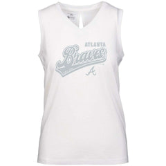 Atlanta Braves Levelwear Women's  Paisley Sweep V-Neck Tank Top Sale