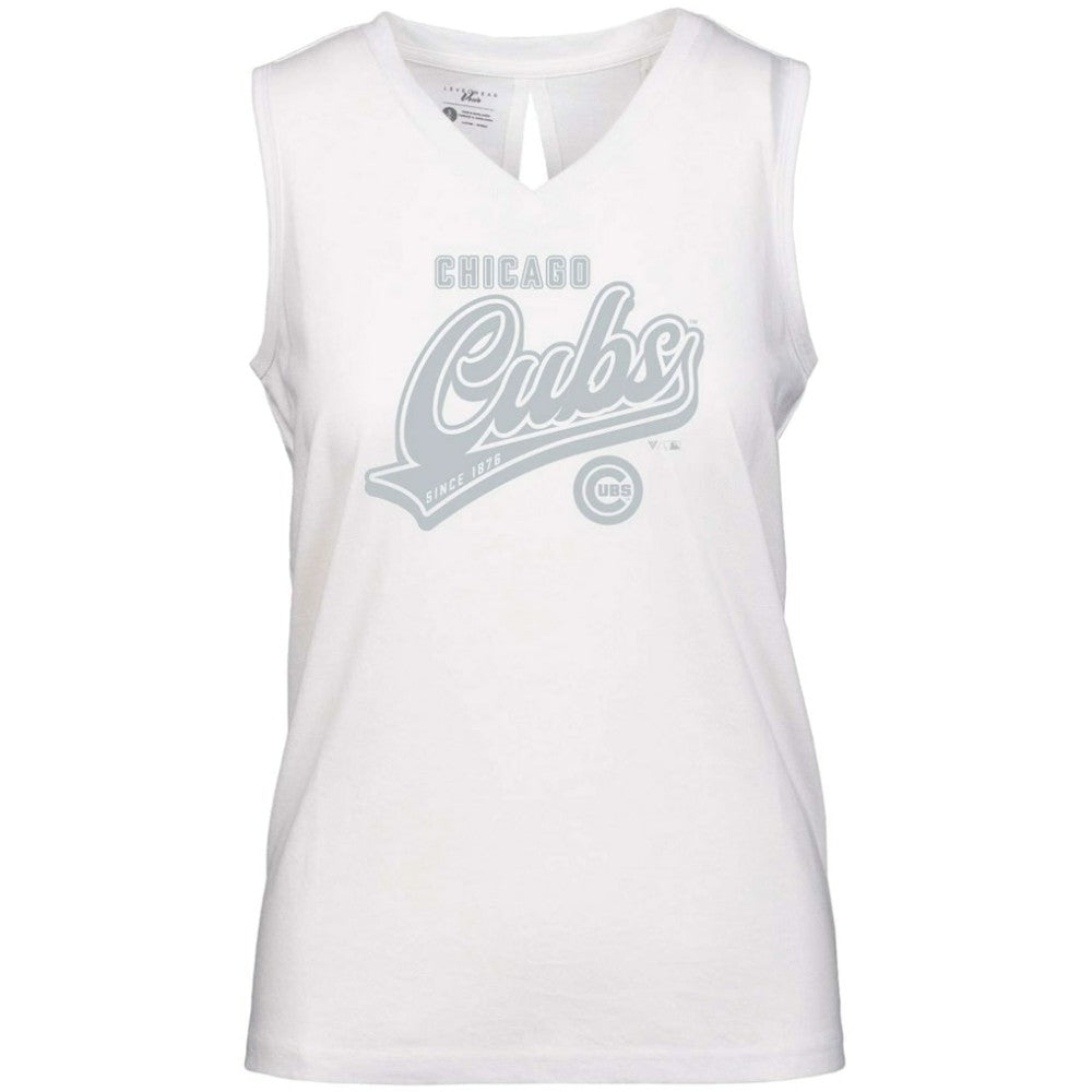 Chicago Cubs Levelwear Women's  Paisley Sweep V-Neck Tank Top for sale