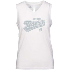 Detroit Tigers Levelwear Women's  Paisley Sweep V-Neck Tank Top Outlet