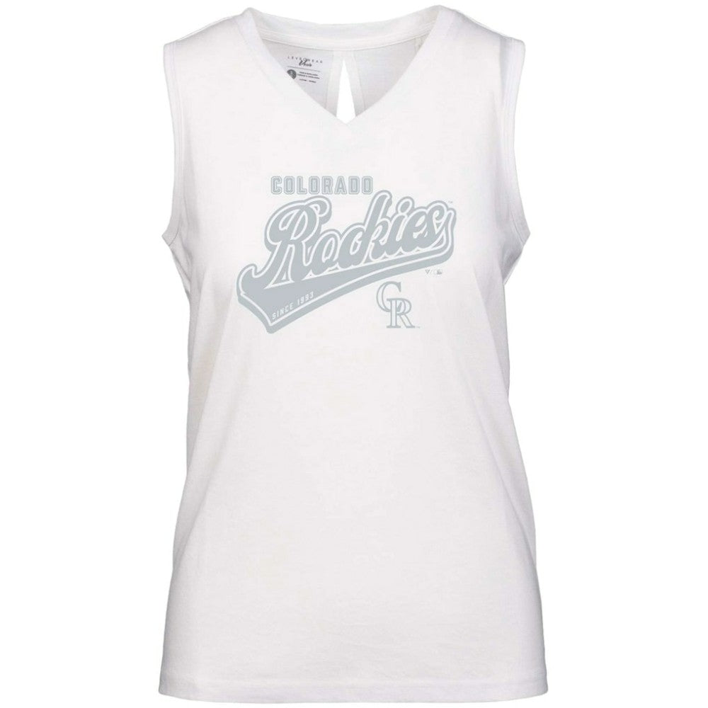 Colorado Rockies Levelwear Women's  Paisley Sweep V-Neck Tank Top Discount