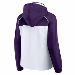 Fanatics Phoenix Suns Women's Anorak Raglan Full-Zip Hoodie Jacket White/Purple