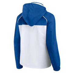 Fanatics Philadelphia 76ers Women's Anorak Raglan Full-Zip Hoodie Jacket White/Royal
