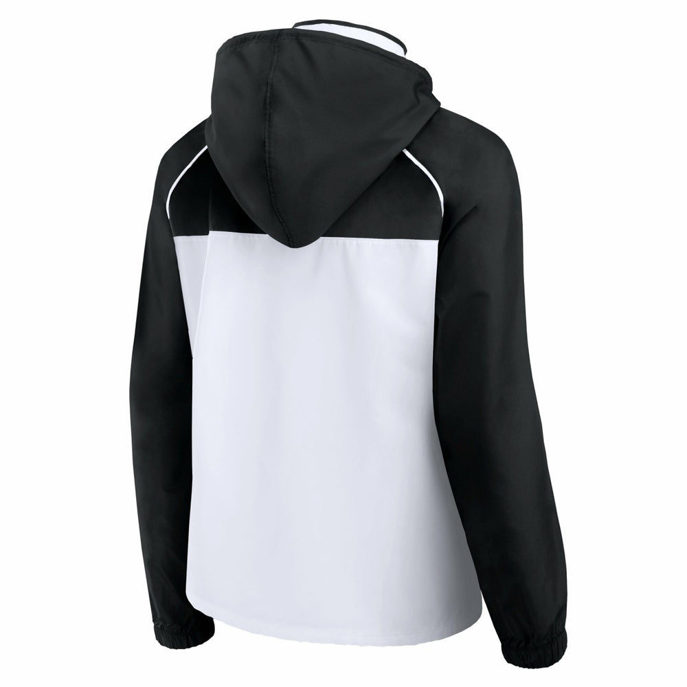 Fanatics Sacramento Kings Women's Anorak Raglan Full-Zip Hoodie Jacket White/Black
