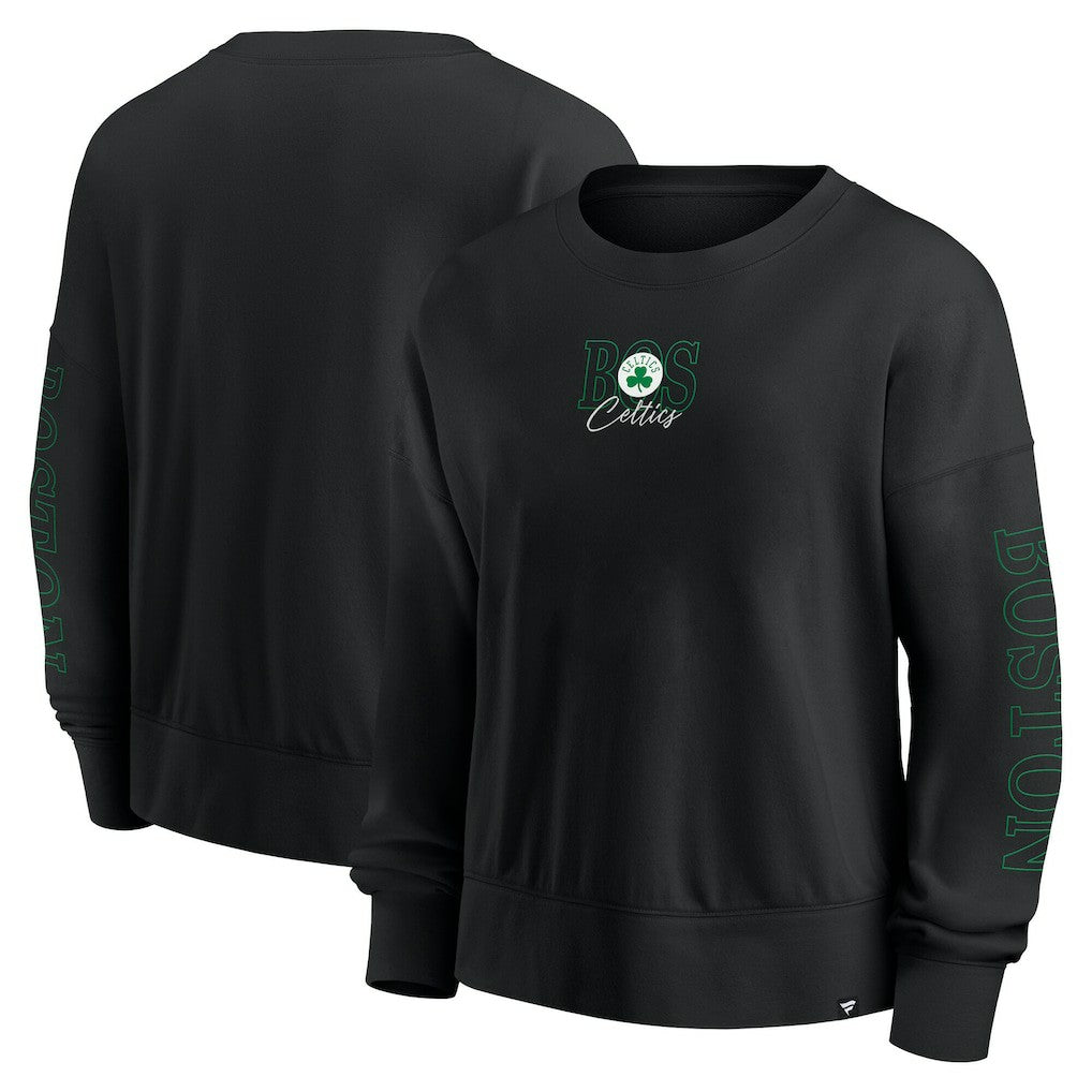 Fanatics Boston Celtics Women's Oversized Game Day Pullover Sweatshirt Black